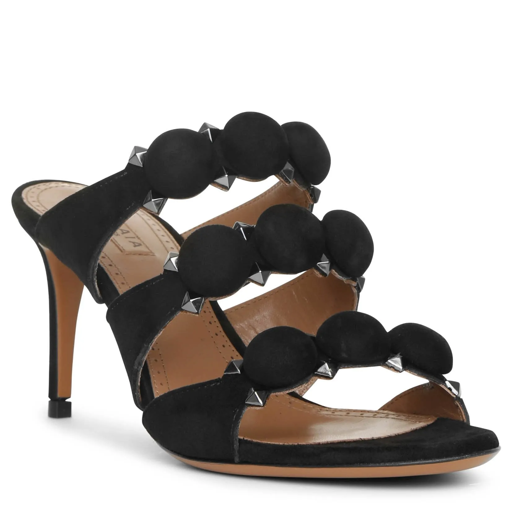 Bombe 70 black suede mules