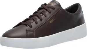 BOSS Men's Belwar Smooth Leather Low Top Sneaker