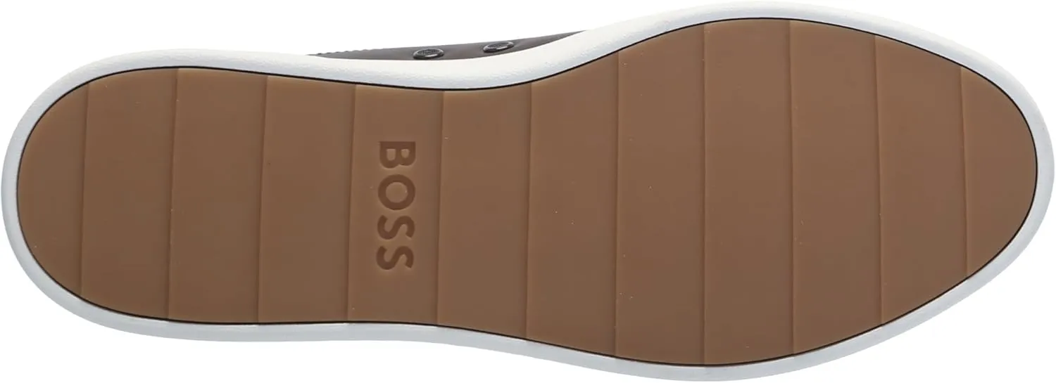 BOSS Men's Belwar Smooth Leather Low Top Sneaker