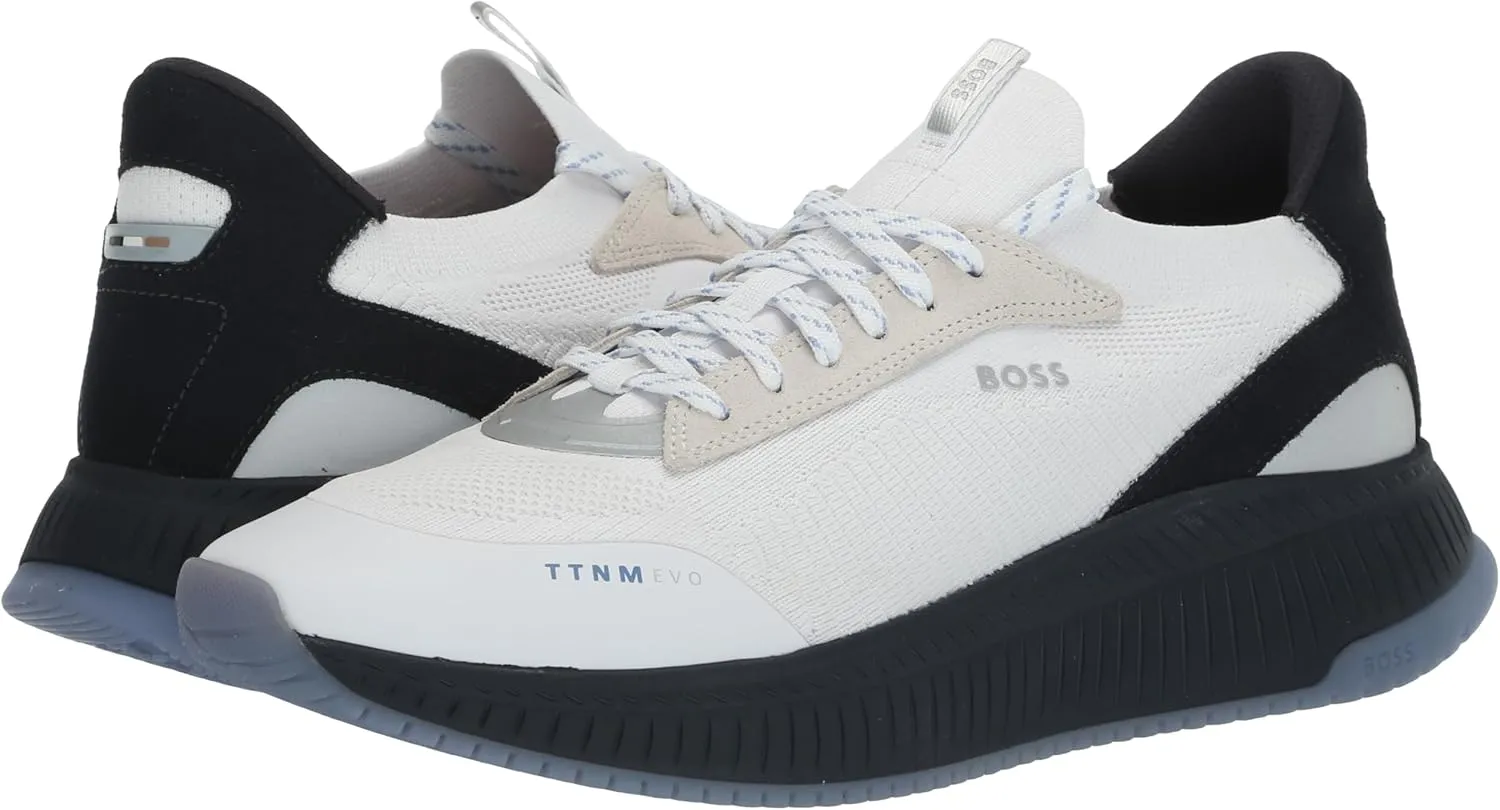 BOSS Men's Modern Knit Structure Running Sneaker