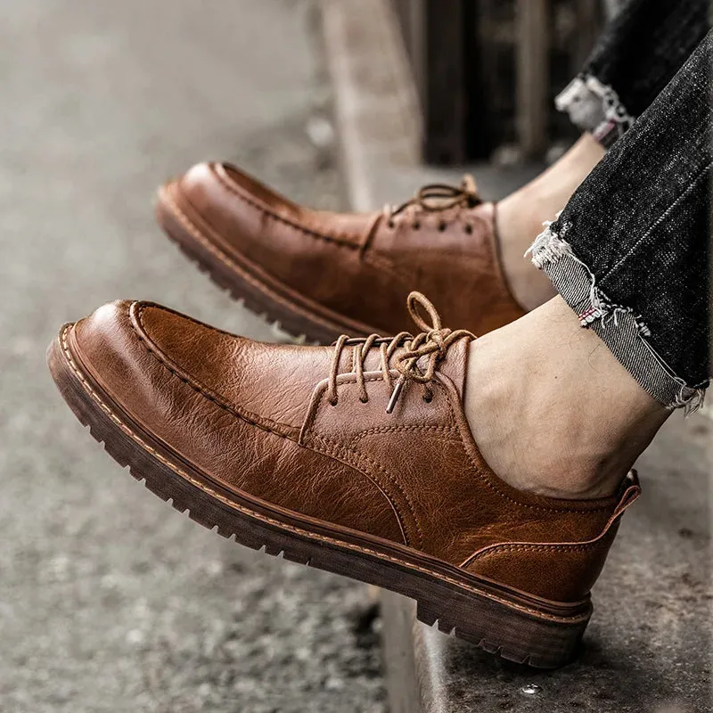 Brayden Leather Lace-Up Shoes