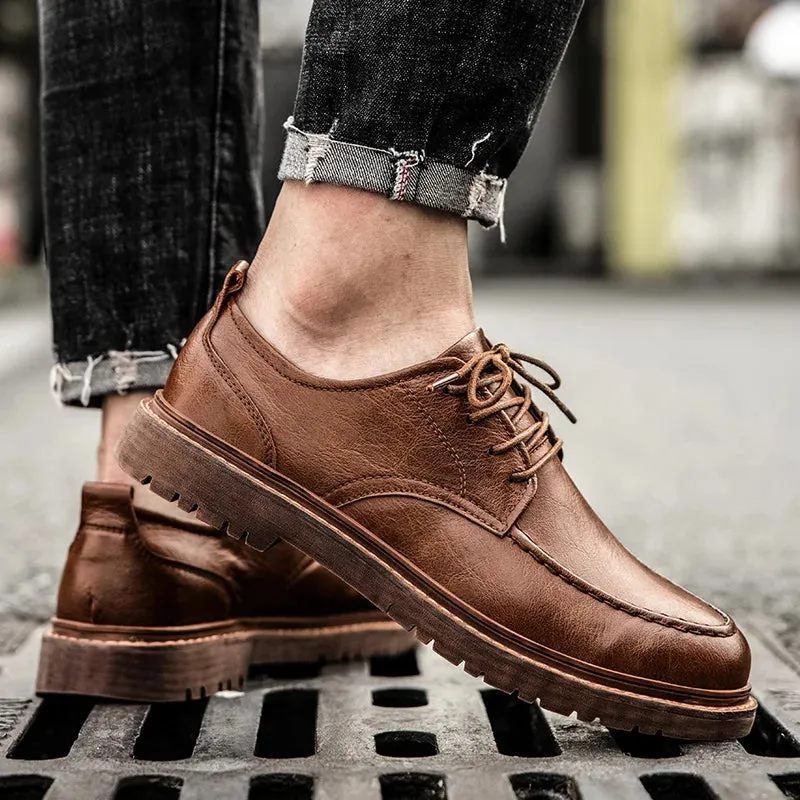 Brayden Leather Lace-Up Shoes