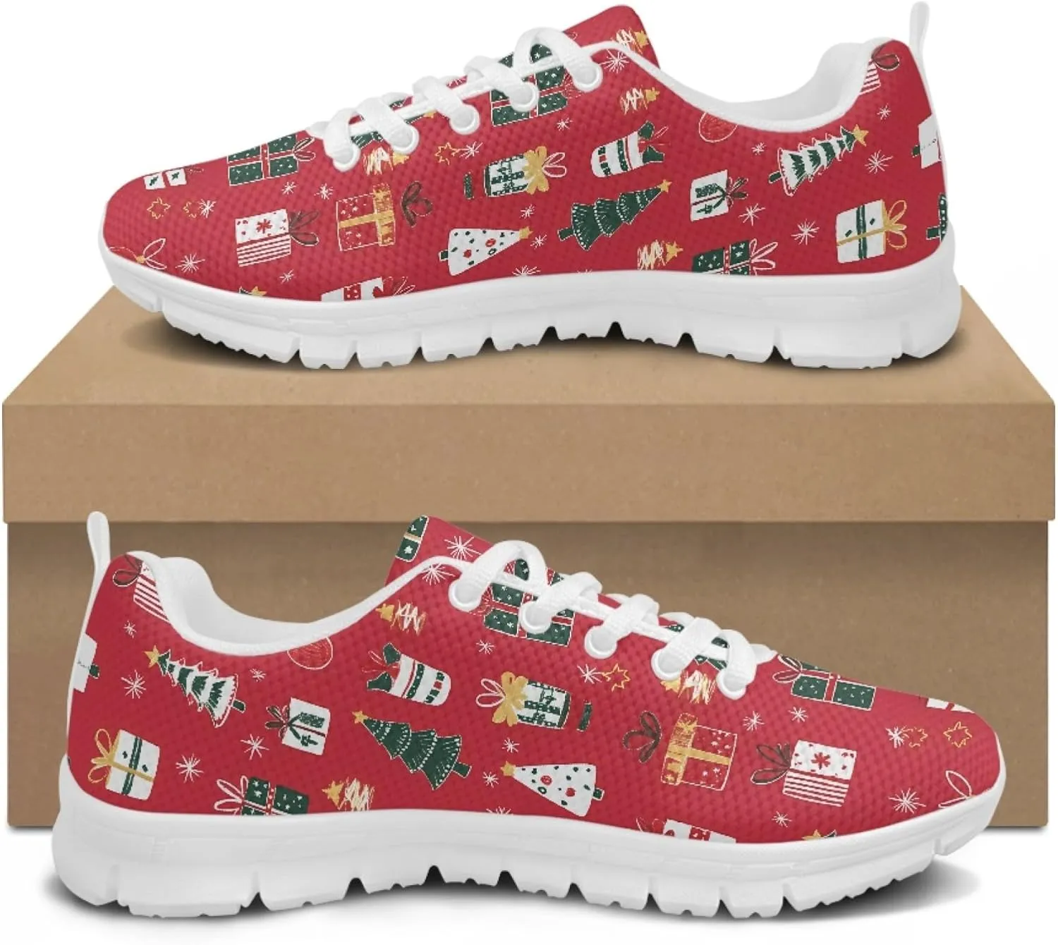 Breathable Sports Shoes for Women Teens Trainer Running Travel Sneaker Walking Low Heel Lightweight Sneakers