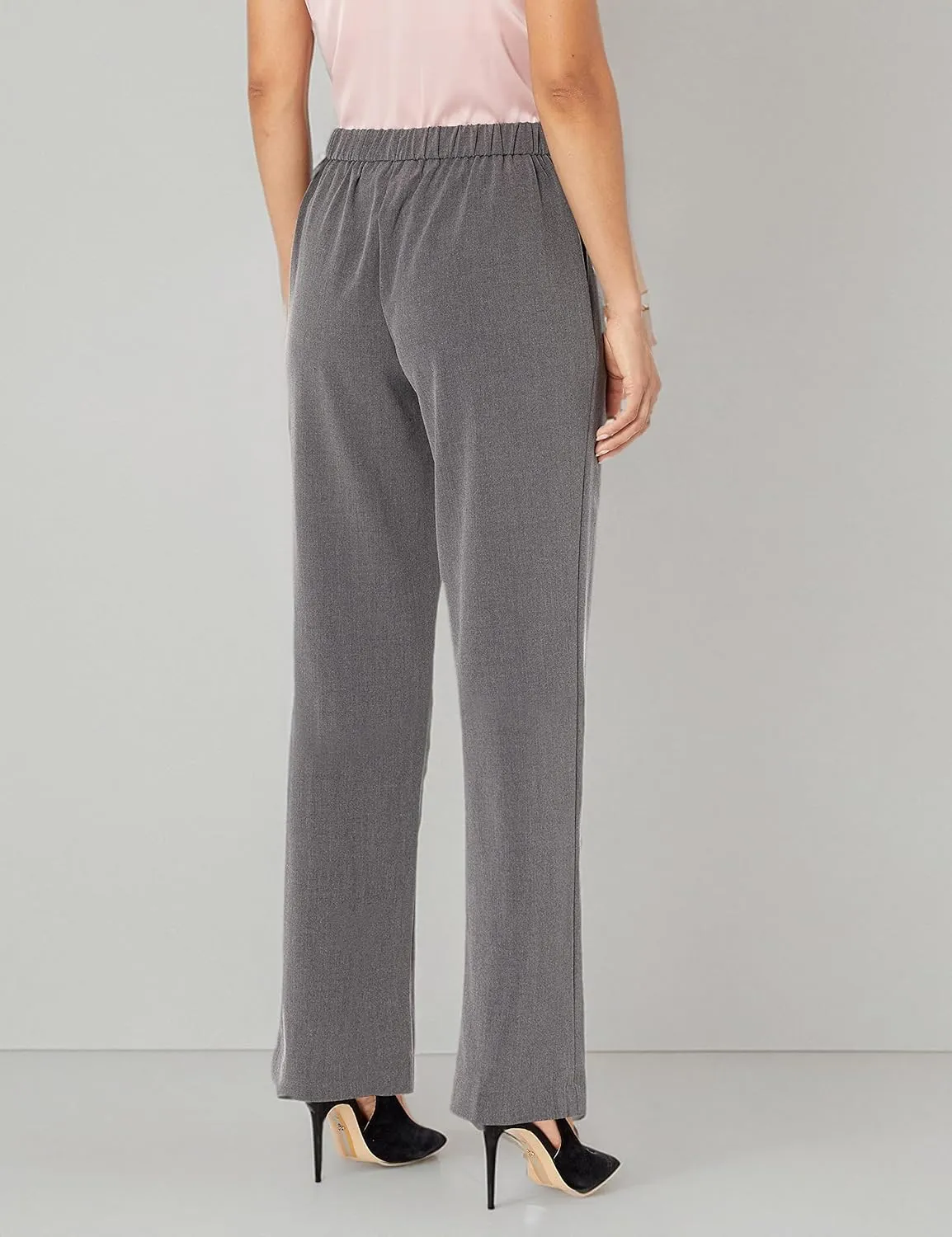 Briggs New York Women's Petite Pull on Dress Pant Average & Short Length