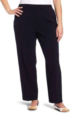 Briggs New York Women's Plus Size Pull on Dress Pant Average & Short Length