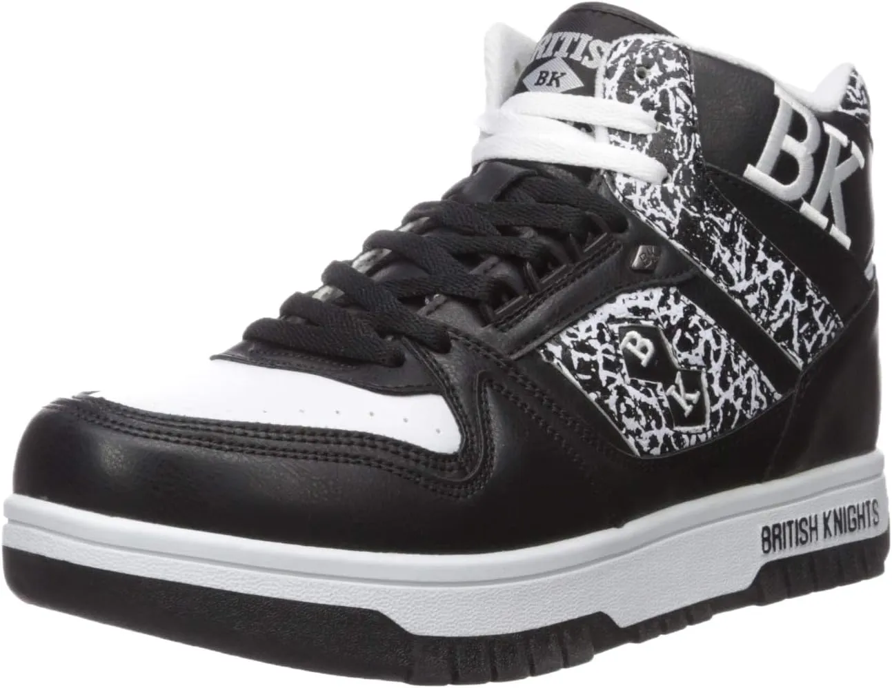 British Knights mens Kings Sl Sneaker, Black/White/El, 8.5 US
