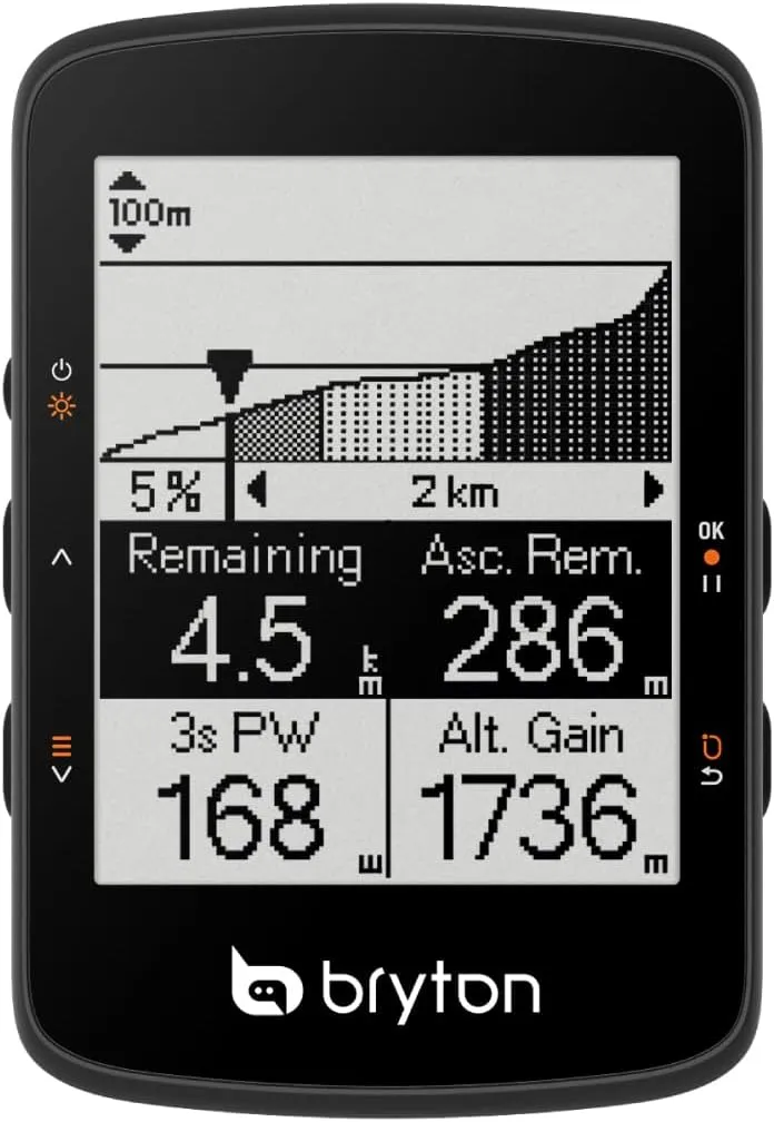 Bryton Rider 460 2.6 Inch LCD GPS Bike Computer Innovative Navigation Assistance, Compatible with E-Bike and Bike Radar, 32hrs Long Battery Life, Bluetooth ANT Waterproof