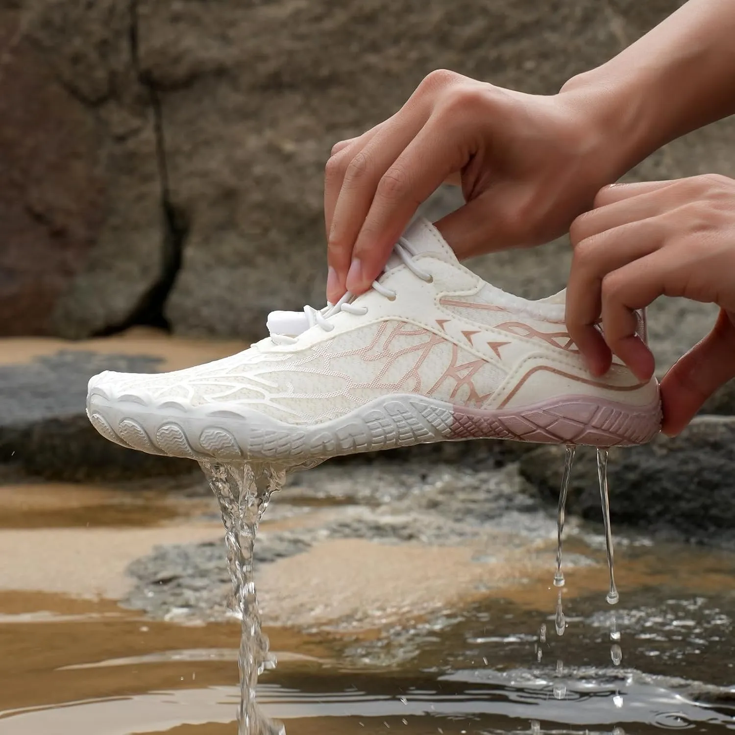 Canbebig Barefoot Shoes Women & Men Non-Slip Athletic Footwear Wide Toe Box Healthy Barefoot Shoes Breathable Running Shoe Unisex Outdoor Hiking Footwear