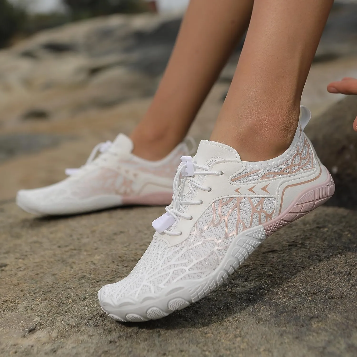 Canbebig Barefoot Shoes Women & Men Non-Slip Athletic Footwear Wide Toe Box Healthy Barefoot Shoes Breathable Running Shoe Unisex Outdoor Hiking Footwear