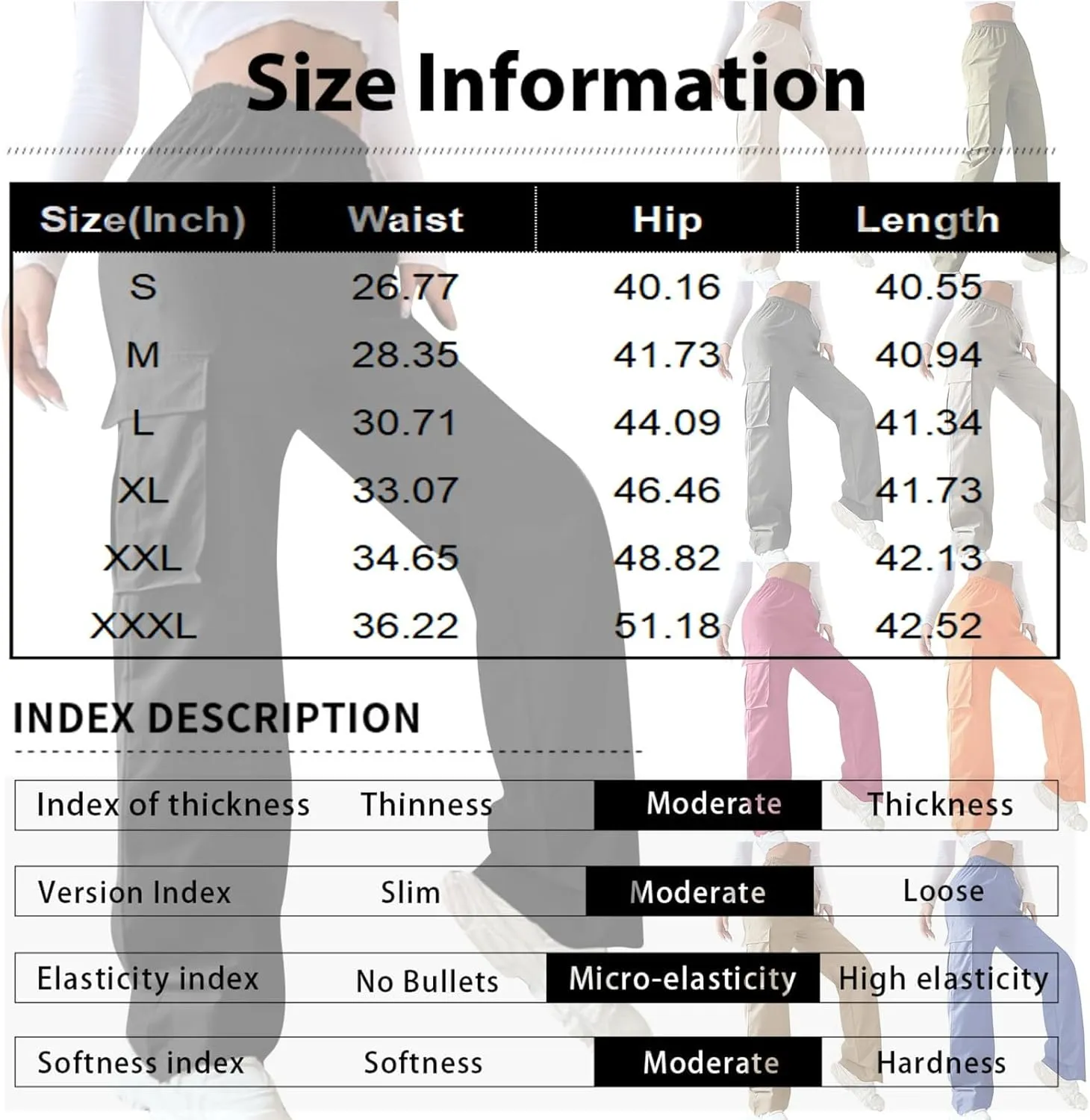 Cargo Pants Women Elastic High Waisted Wide Leg Waterproof Hiking Pants Plus Size Y2K Baggy Work Pants with Pockets