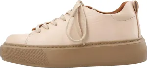 Ca'Shott A/S Women's Casida Lace Shoe Leather Vegetable Tanned Sneaker, Natural, 7.5 UK