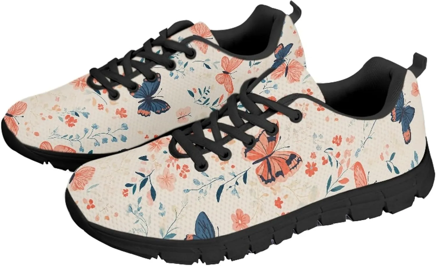 Casual Shoes for Teens Womens Trainer Running Travel Sneaker Walking Low Heel Lace Up Teens Adults Lightweight Sneakers