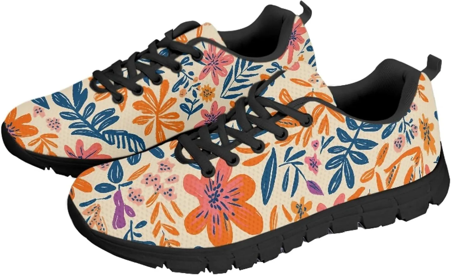 Casual Shoes for Teens Womens Trainer Running Travel Sneaker Walking Low Heel Lace Up Teens Adults Lightweight Sneakers