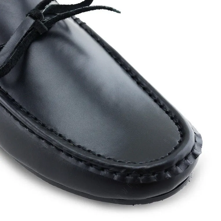 Casualist Lace Leather Loafer Soft Black