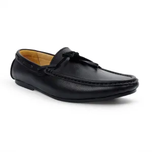 Casualist Lace Leather Loafer Wrinkle Soft Black
