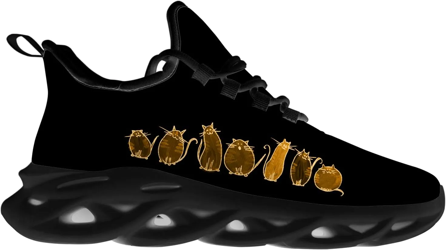 Cat Card Shoes for Men Women Road Running Walking Tennis Sneakers Kitty Lover Shoes Gifts for Boy Girl