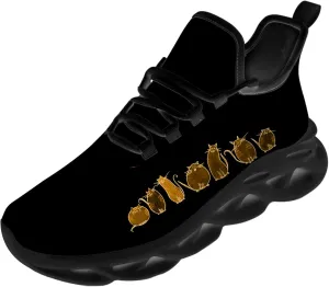 Cat Card Shoes for Men Women Road Running Walking Tennis Sneakers Kitty Lover Shoes Gifts for Boy Girl