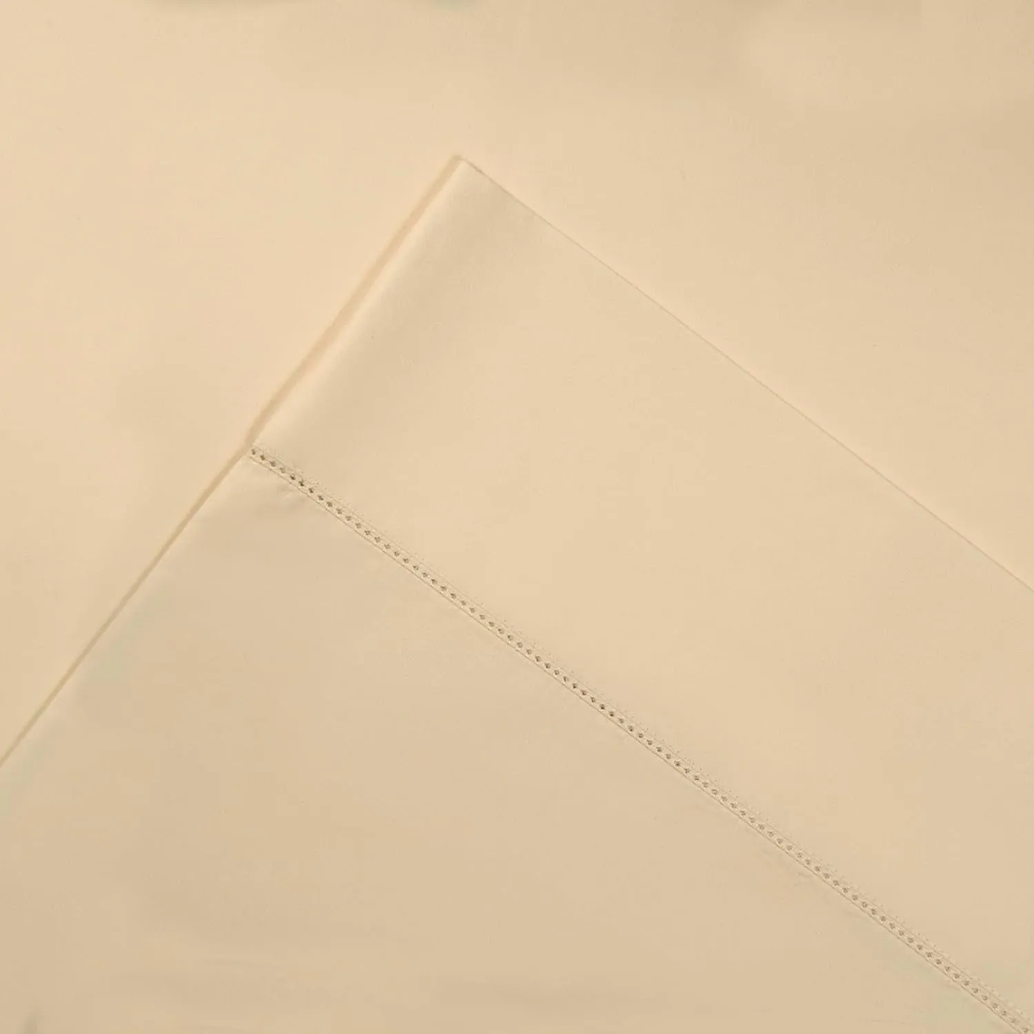 Celeste Home 610 Thread Count Pima Cotton Sheet Set, Queen, Cream