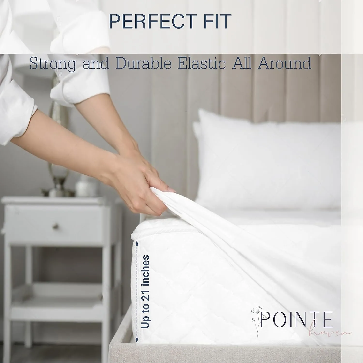 Celeste Home 610 Thread Count Pima Cotton Sheet Set, Queen, Cream