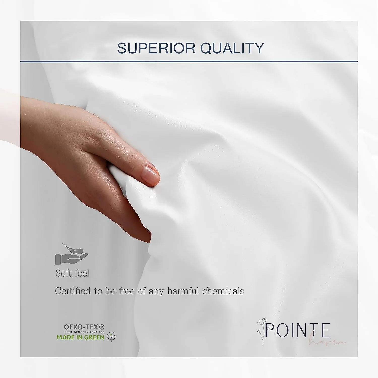 Celeste Home 610 Thread Count Pima Cotton Sheet Set, Queen, Cream