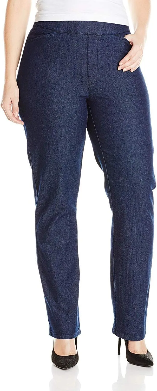 Chic Classic Collection Women's Easy Fit Elastic Waist Jean