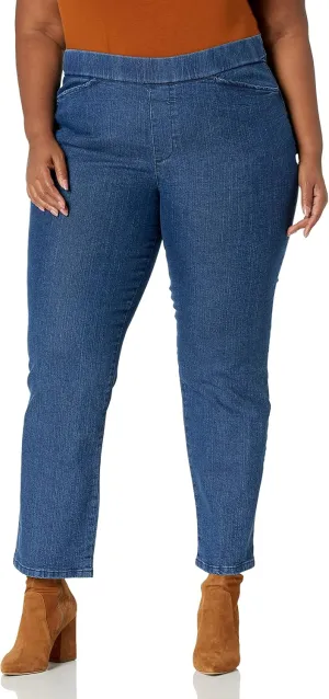 Chic Classic Collection Women's Easy Fit Elastic Waist Jean