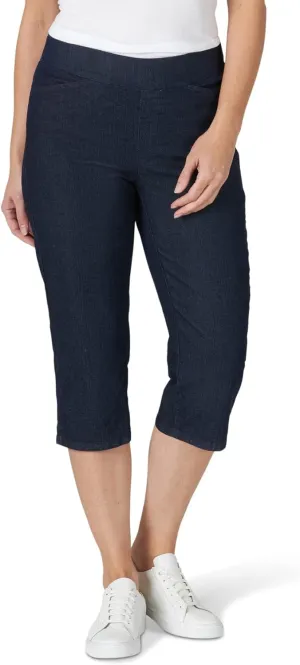 Chic Classic Collection Women's Easy Fit Elastic Waist Pull-On Capri