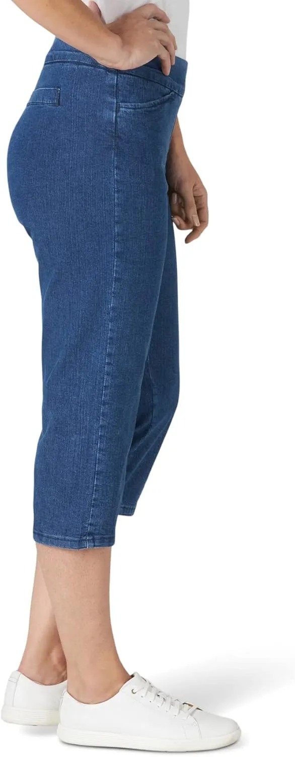 Chic Classic Collection Women's Easy Fit Elastic Waist Pull-On Capri