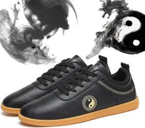 Chinese Tai chi Wu shu Shoes Unisex Kung fu Martial Arts Trainer Shoes Leather Taekwondo Shoe Martial Arts Boxing Shoe(Size:41EU,Color:B)