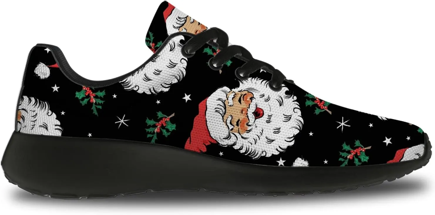 Christmas Shoes for Women Men Running Comfort Lightweight Walking Tennis Sneakers Santa Shoes Gifts for Boy Girl