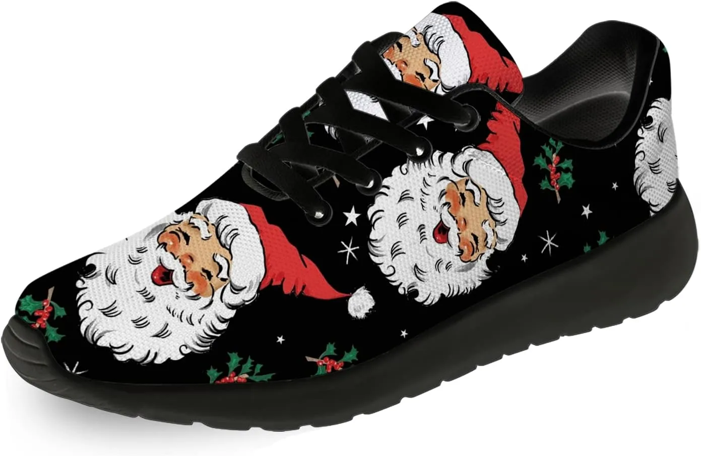 Christmas Shoes for Women Men Running Comfort Lightweight Walking Tennis Sneakers Santa Shoes Gifts for Boy Girl