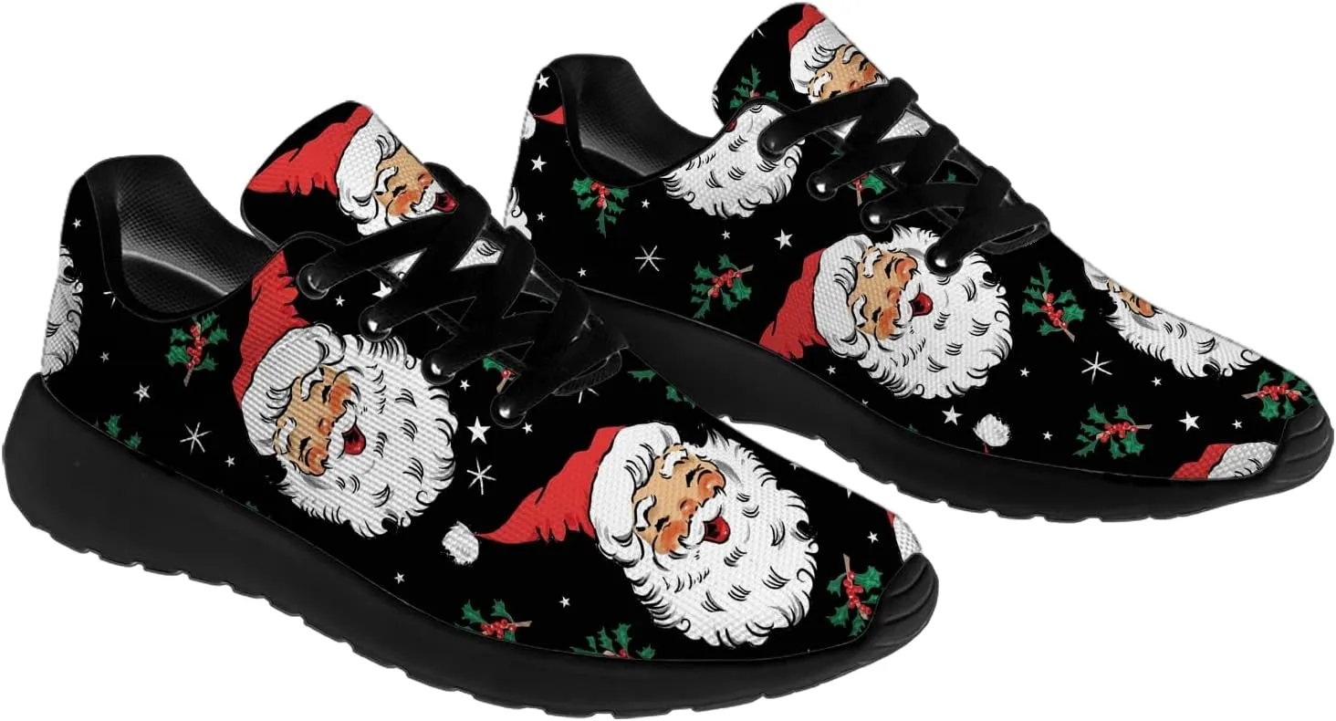 Christmas Shoes for Women Men Running Comfort Lightweight Walking Tennis Sneakers Santa Shoes Gifts for Boy Girl