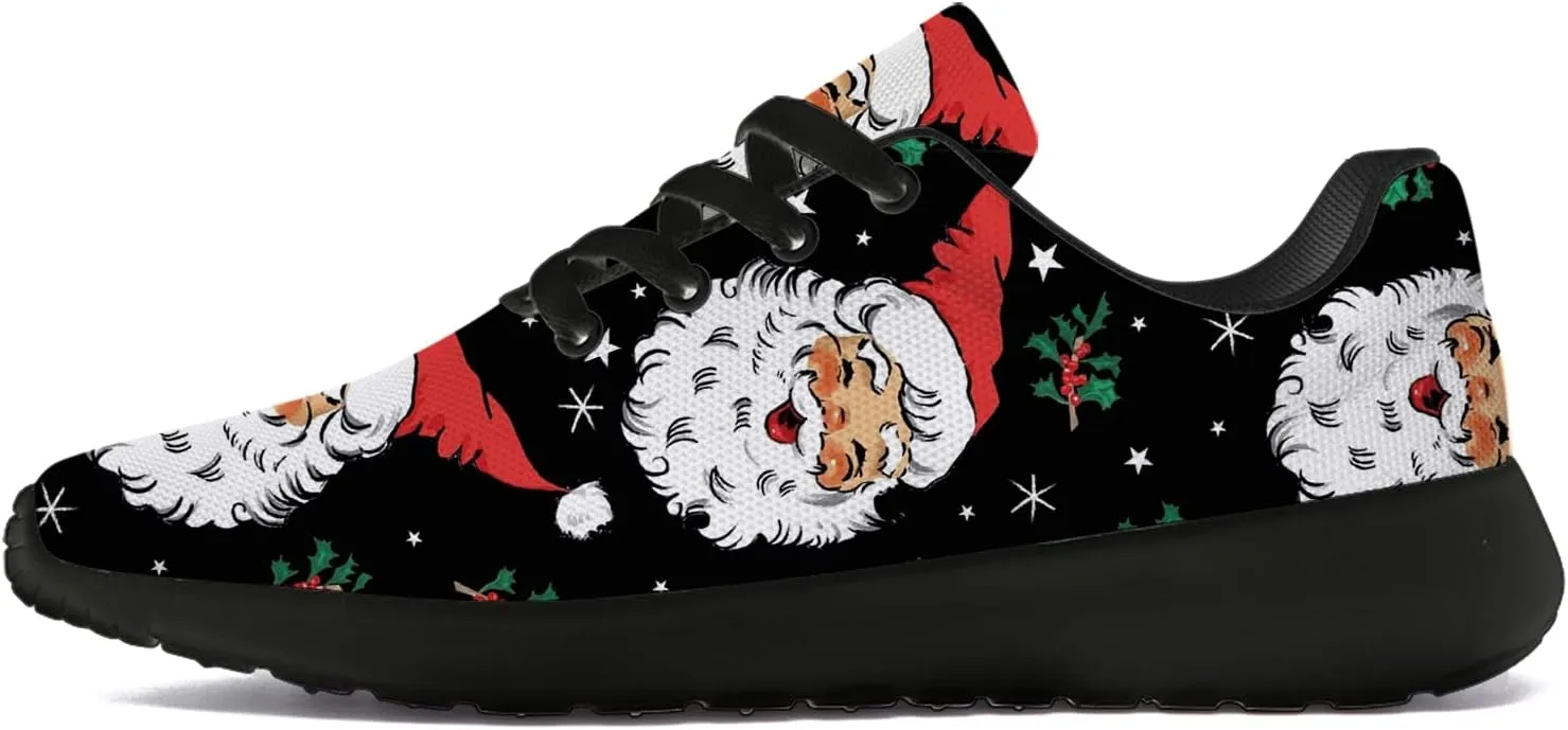 Christmas Shoes for Women Men Running Comfort Lightweight Walking Tennis Sneakers Santa Shoes Gifts for Boy Girl