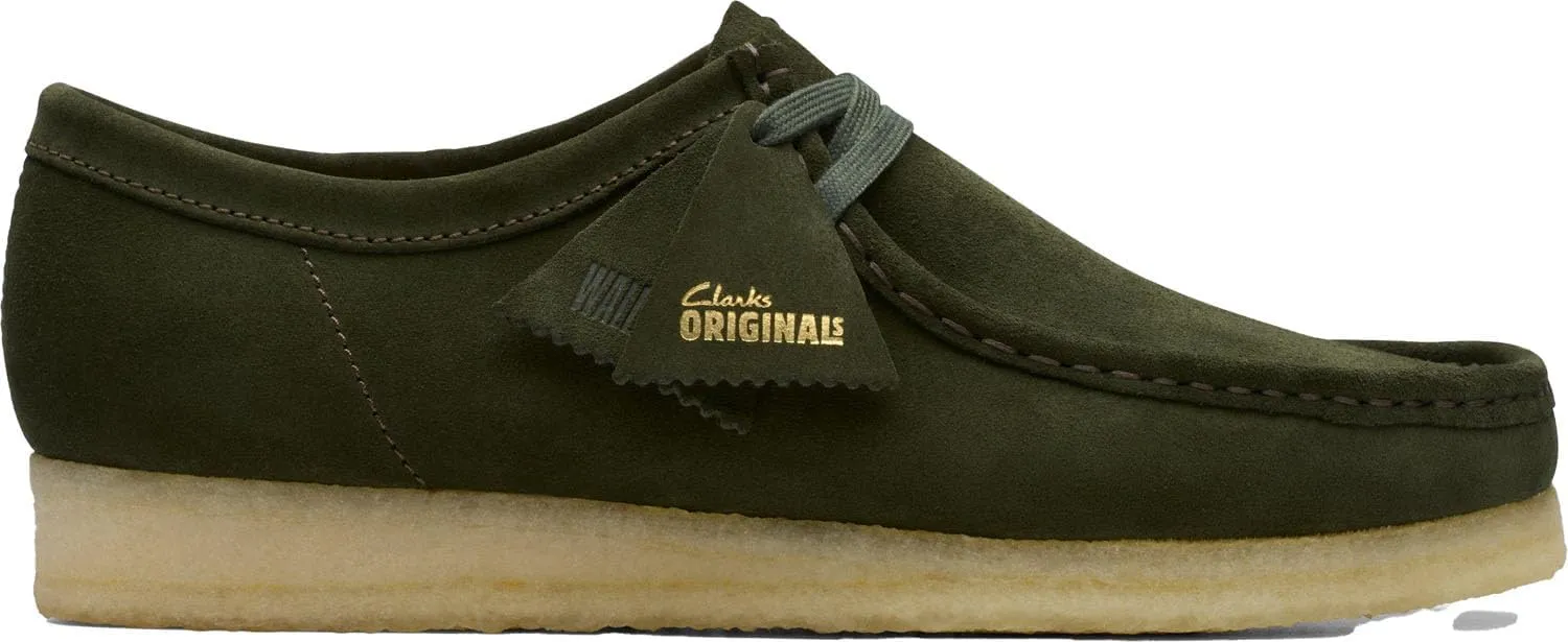 Clarks - Mens Wallabee Shoe, Color Forest Gre, Size: 9.5 M US
