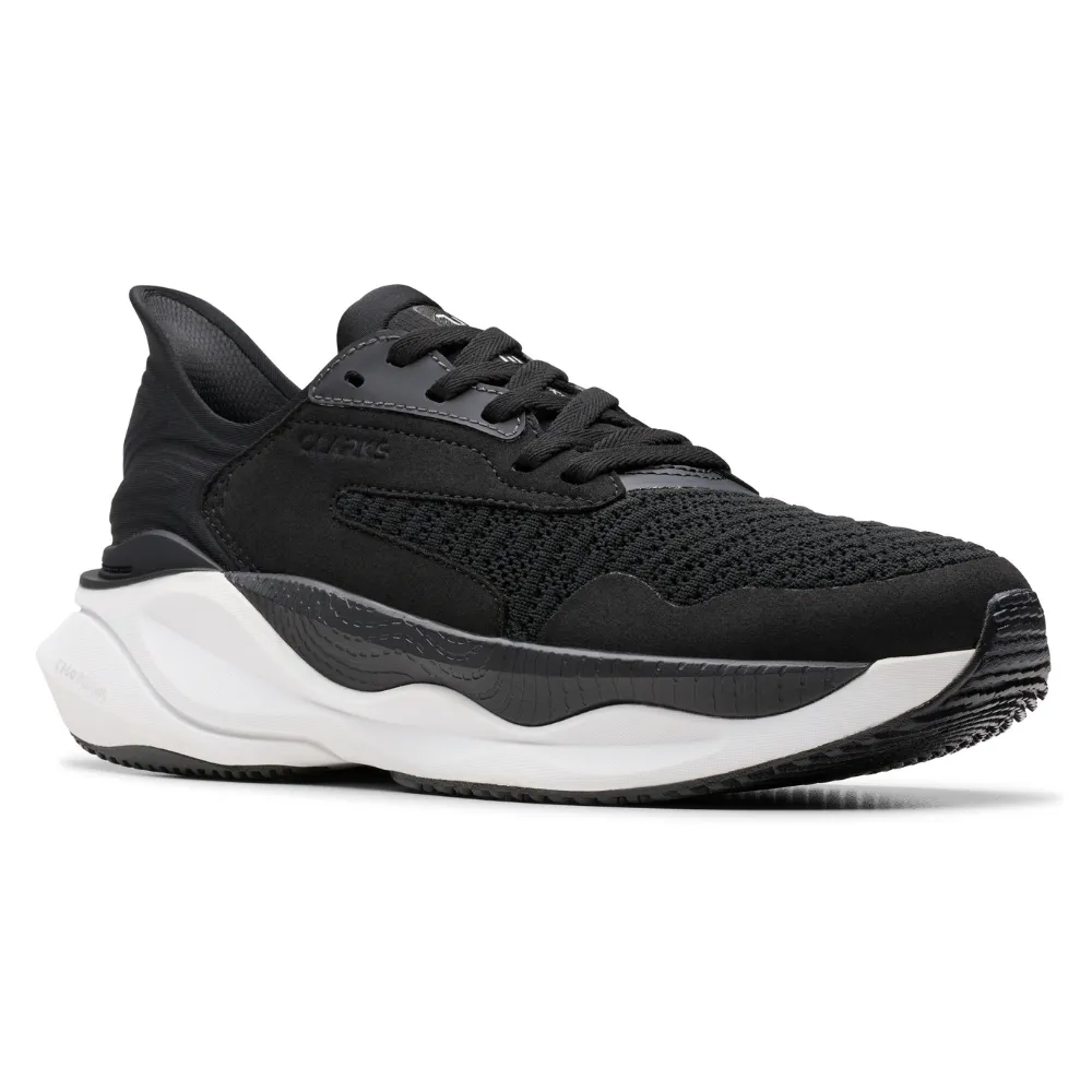 Clarks Pace Black/White Sneaker (Women's)
