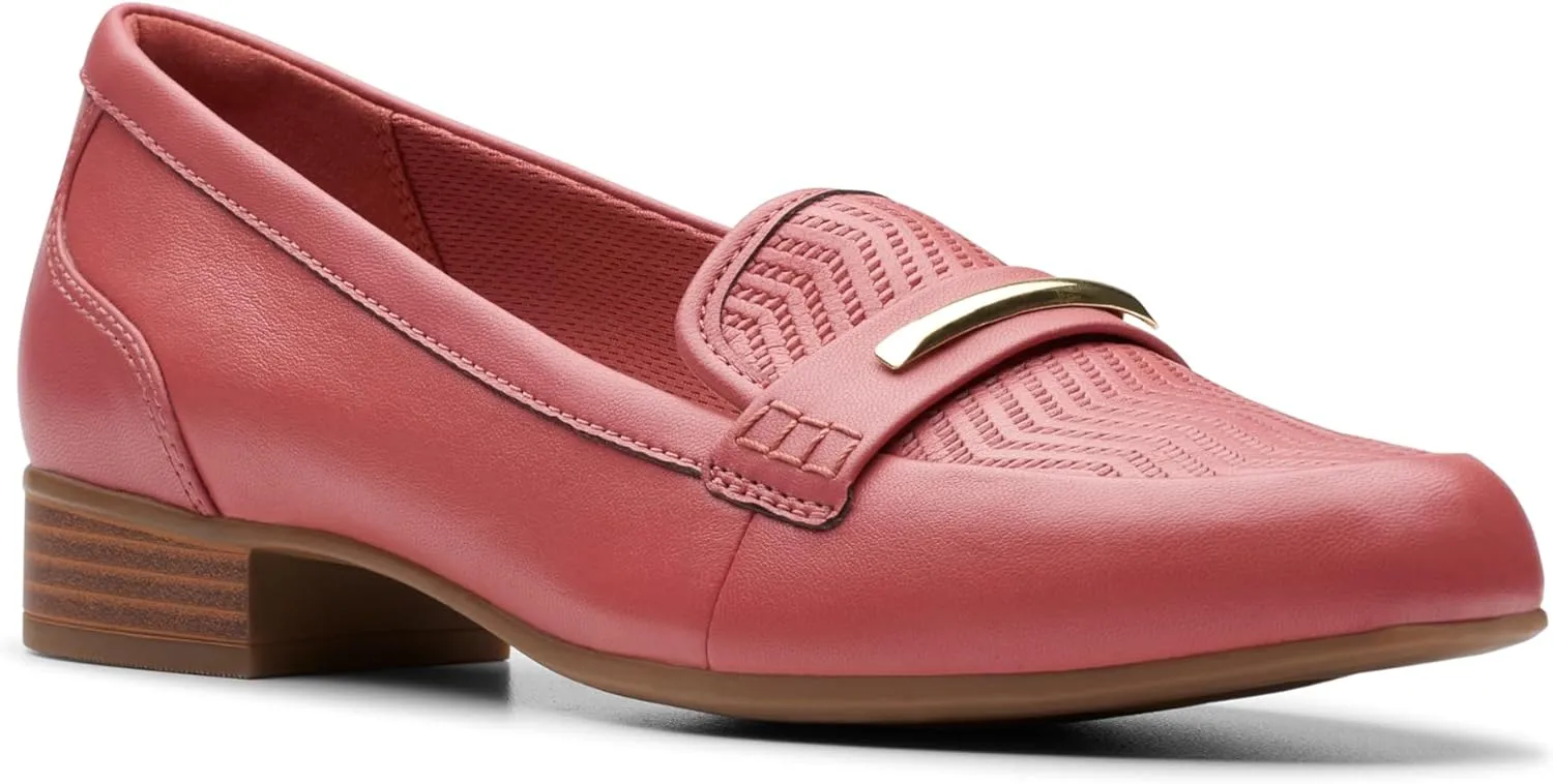 Clarks Womens Block Heel Loafers