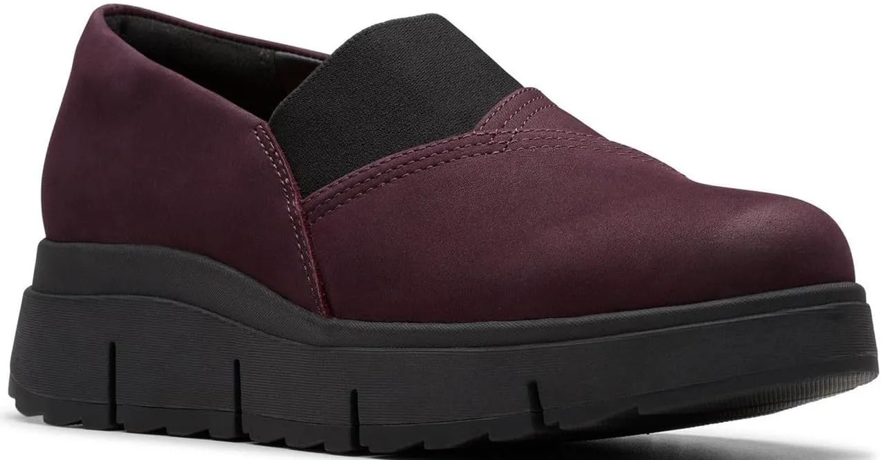 Clarks Women's Loriini West Wedge Heel Slip On Loafer