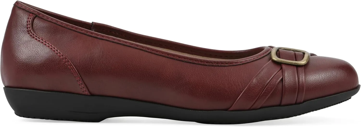CLIFFS BY WHITE MOUNTAIN Women's Calming Cushioned Ballet Flat