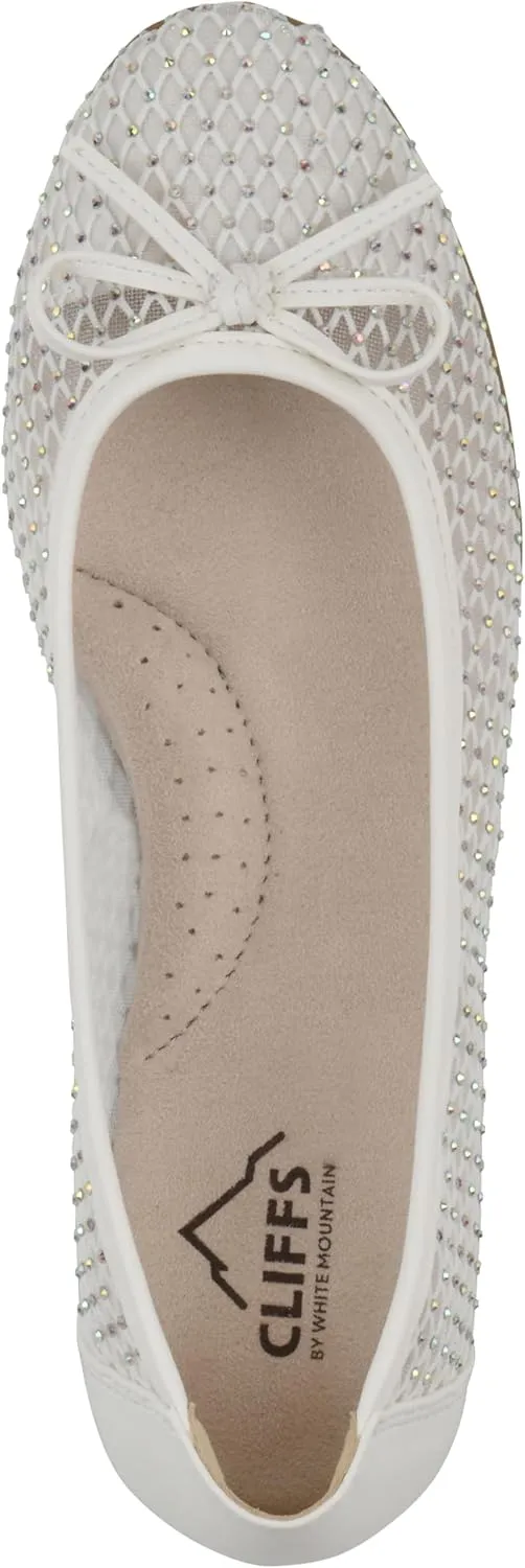 CLIFFS BY WHITE MOUNTAIN Women's Carlicia Cushioned Mesh Ballet Flat