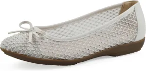 CLIFFS BY WHITE MOUNTAIN Women's Carlicia Cushioned Mesh Ballet Flat