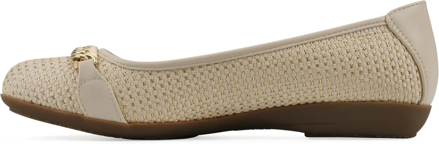 CLIFFS BY WHITE MOUNTAIN Women's Charmed Cushioned Ballet Flat