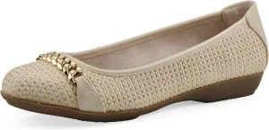CLIFFS BY WHITE MOUNTAIN Women's Charmed Cushioned Ballet Flat