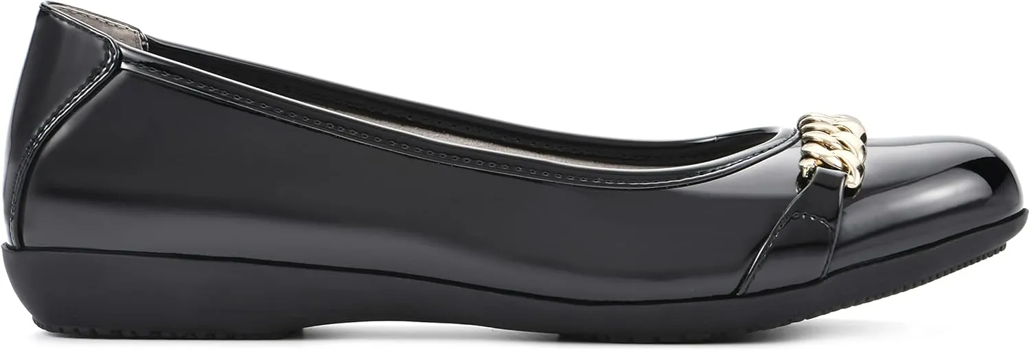 CLIFFS BY WHITE MOUNTAIN Women's Charmed Cushioned Ballet Flat
