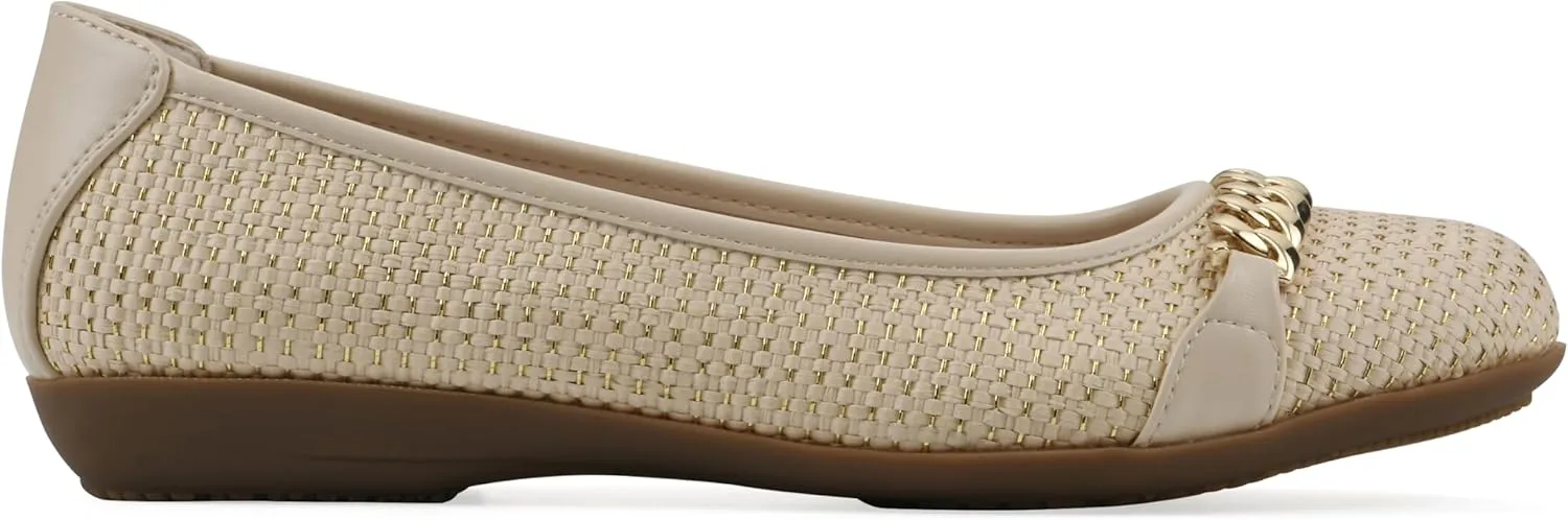 CLIFFS BY WHITE MOUNTAIN Women's Charmed Cushioned Ballet Flat