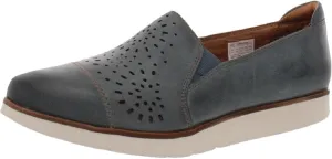 Cobb Hill Women's Rockport Laci Gore Slip On Loafer Teal Leather 7 M