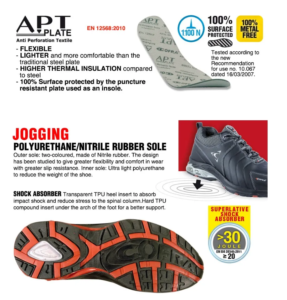Cofra Matrix White S1P Safety Trainer Low Shoes