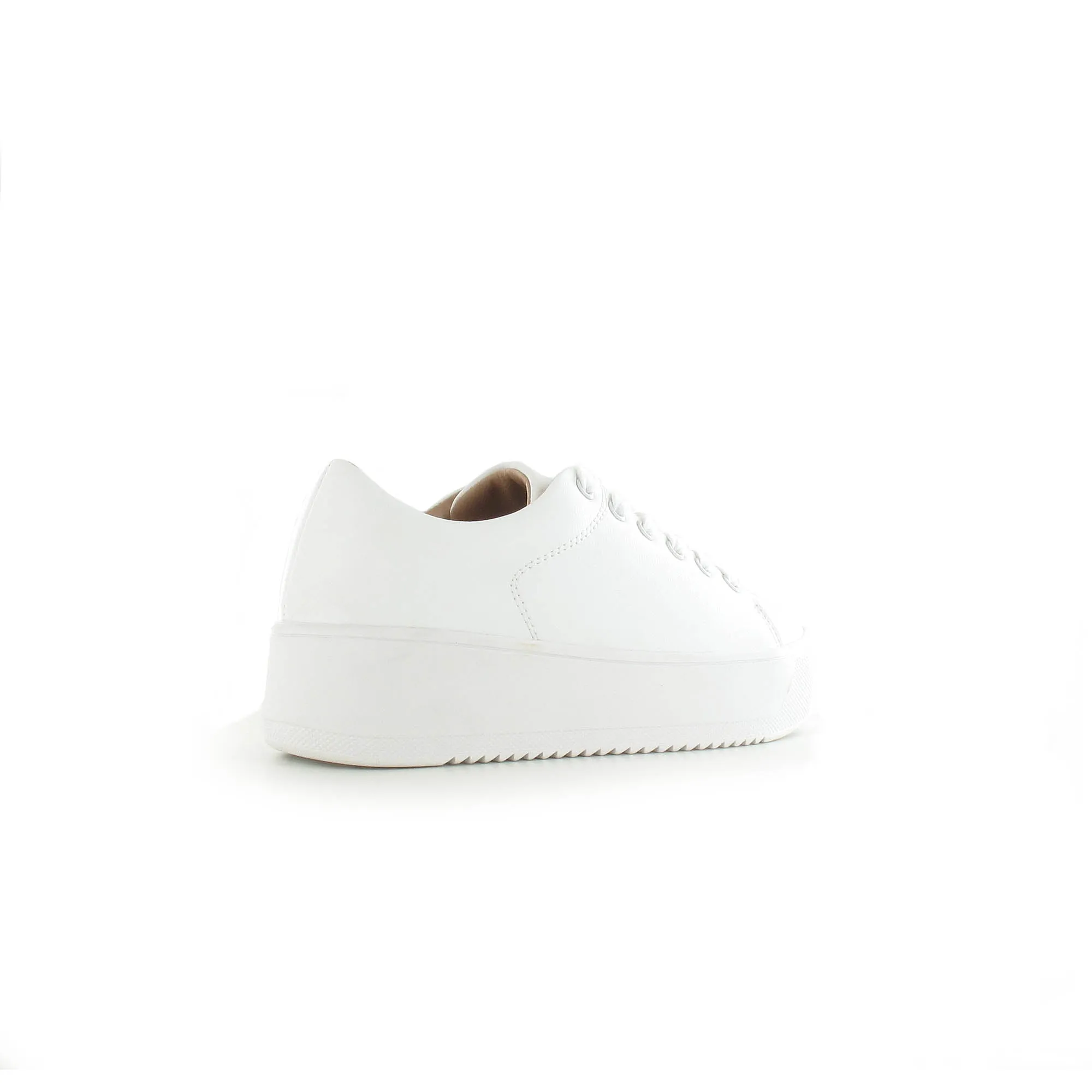 Como- Womens Lace up Contempoary Trainer-White