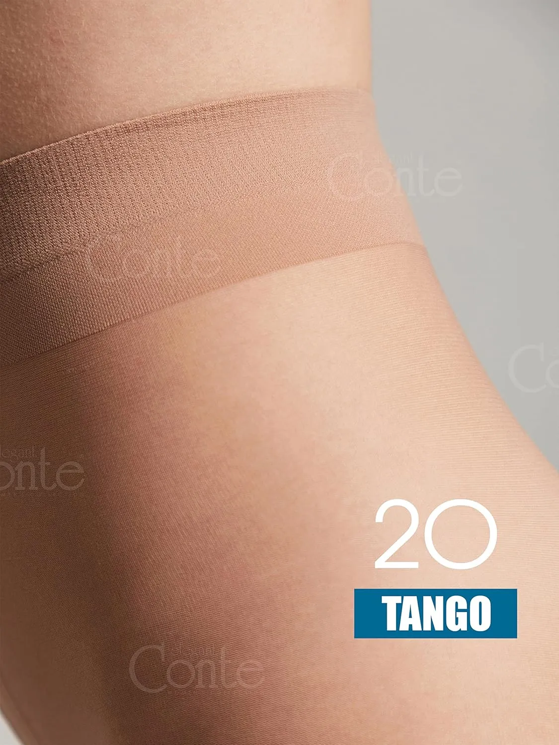 Conte Tights Sheer to Waist Pantyhose with Satin Silky Touch Effect, Tango 20 Den