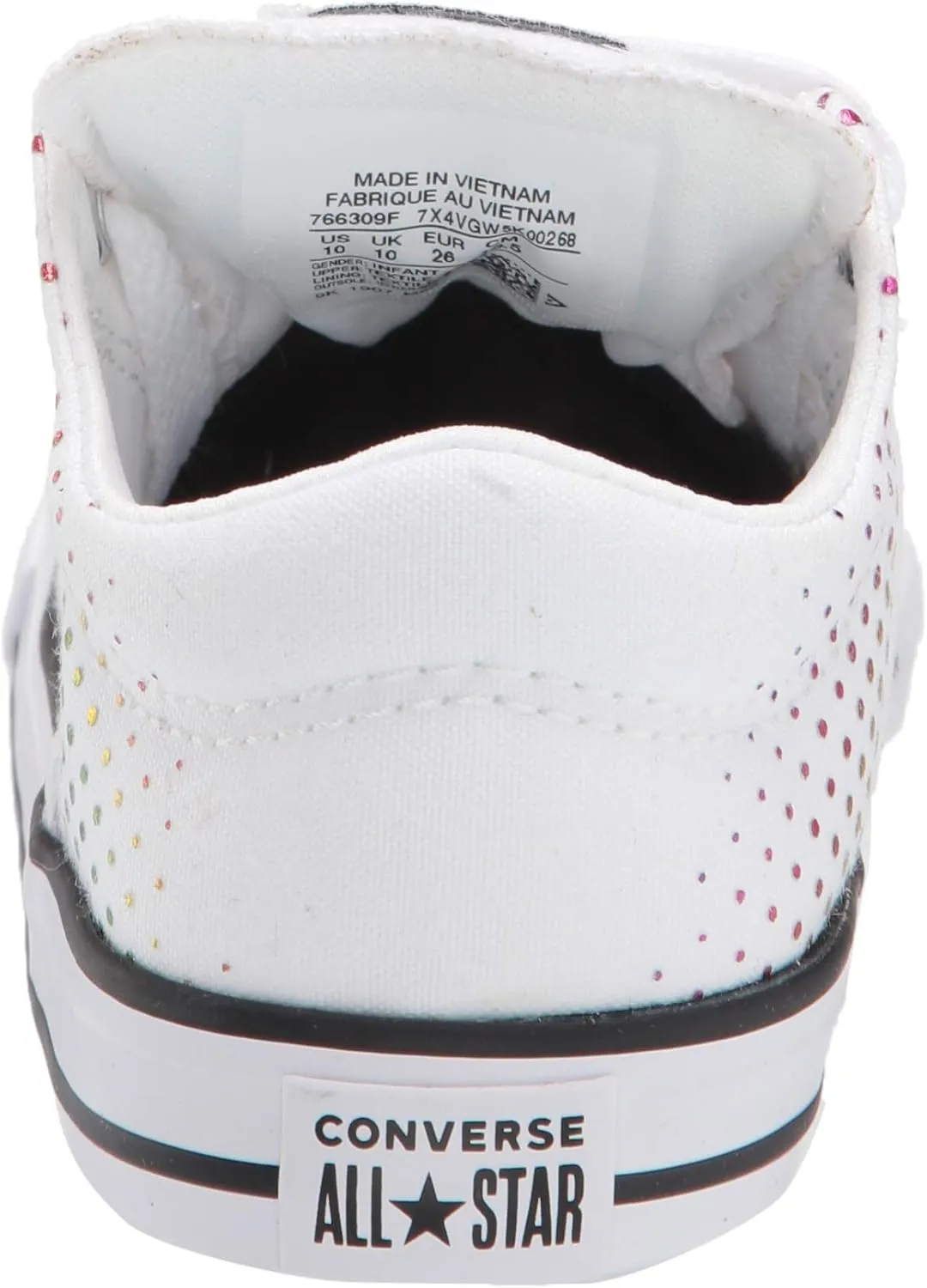 Converse Girl's Chuck Taylor All Star Madison Rainbow Foil Print Low Top Sneaker