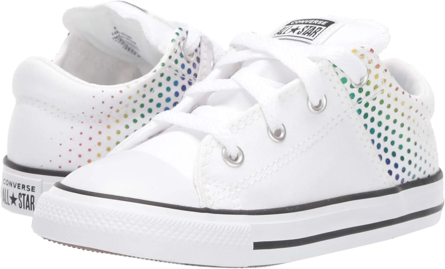 Converse Girl's Chuck Taylor All Star Madison Rainbow Foil Print Low Top Sneaker